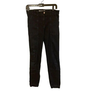 VERONICA BEARD Dark Wash Joggers Pants Size 4 29x25 Snap Button Pockets Women's
